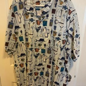 Tommy Bahama mens ss button down shirt